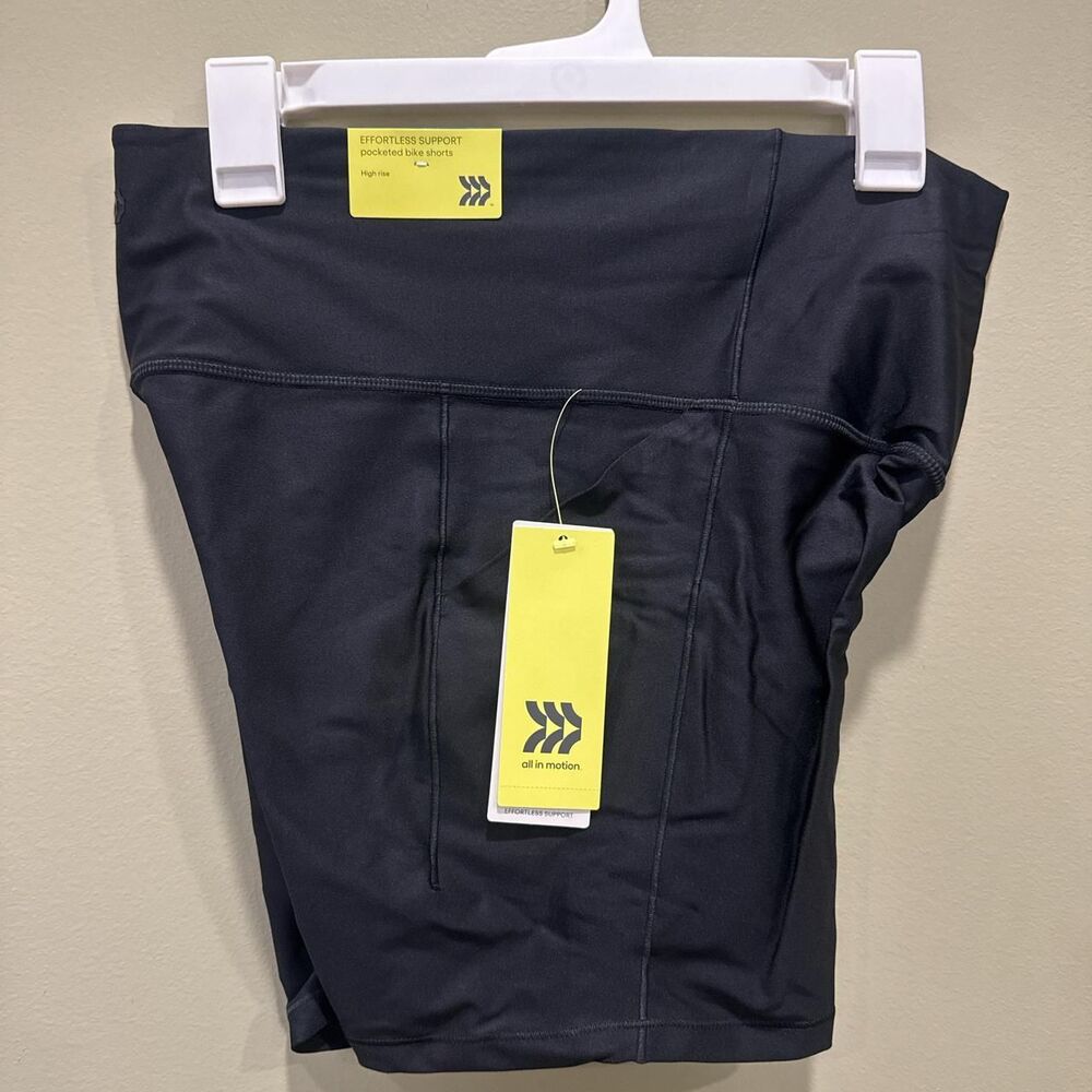 all in motion Black Athletic Shorts with High Waist Support